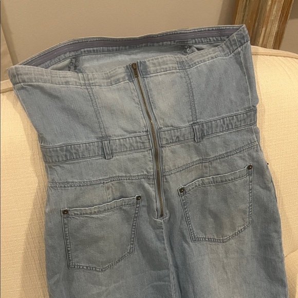 Free People Picture Perfect Denim Midi Dress - Picture 8 of 12